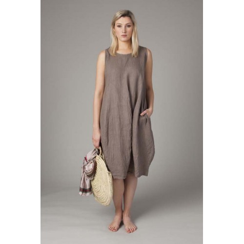 linen tulip dress