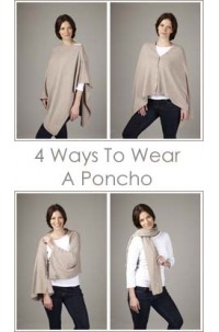 how to wear a poncho scarf